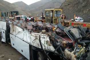 آخرین گزارش از وضعیت مصدومان واژگونی اتوبوس در جاده چالوس