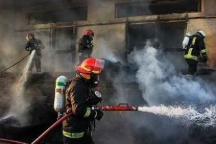 مهار آتش‌سوزی در بیمارستان ۱۷ شهریور برازجان