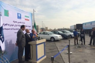 نخستين تجهيزات تولیدی ايران خودرو به الجزاير صادر شد