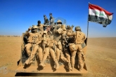 سربازان عراقی در مناطق عملیاتی در نزدیکی سواحل دجله. اکتبر 2016
