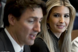 رابطه دختر ترامپ با نخست وزیر کانادا عمیق تر شد