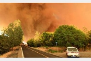 تخلیه خانه ها با شدت گرفتن آتش سوزی های طبیعی در کالیفرنیا