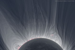 عکس زیبا و شگفت انگیز ناسا از تاج خورشید