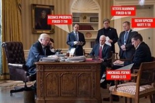 حذف افراد جناح راست کابینه‌ ترامپ از صحنه‌ قدرت