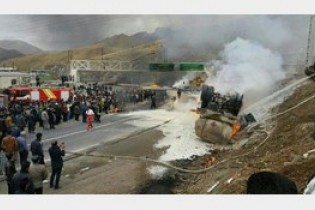 مرگ آتشین 4 نفر در انفجار تانکر سوخت