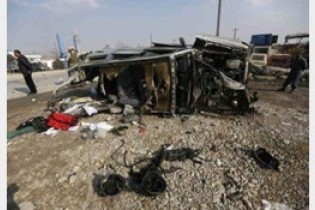 انفجار در مسیر کاروان نظامیان ناتو در جنوب افغانستان