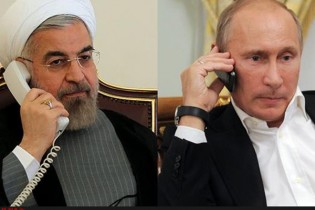 تماس تلفنی پوتین با روحانی/ تاکید طرفین بر وحدت عراق و امنیت منطقه