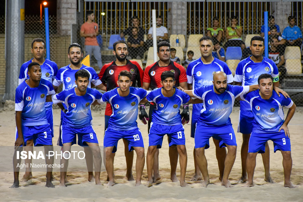 ترکیب تیم فوتبال ساحلی پارس جنوبی بوشهر در دیدار با تیم شهید جهان نژادیان آبادان