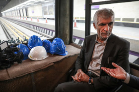 حضور محمد علی افشانی، شهردار تهران در بازدید از خط ۷ متروی تهران
