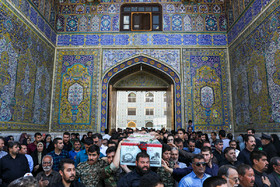 تشییع دو شهید دفاع مقدس - مشهد