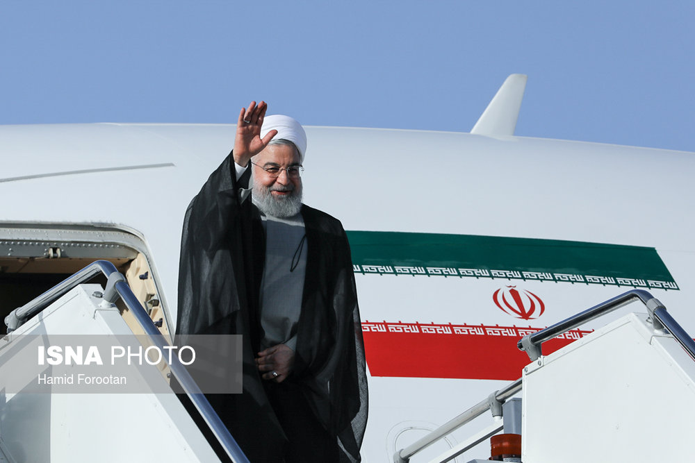 بدرقه حسن روحانی، رییس جمهور در سفر به قزاقستان