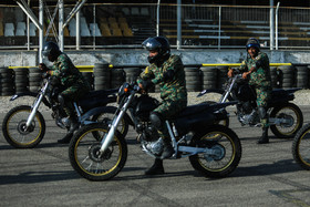 رژه موتورسوارهای یگان ویژه ناجا