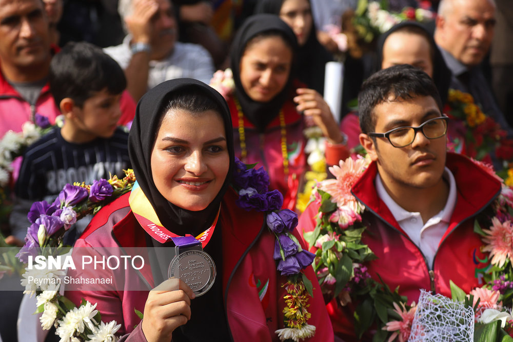 استقبال از مدال‌آوران مسابقات پاراآسیایی جاکارتا - اصفهان