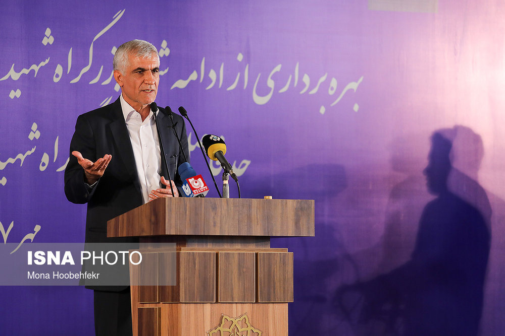 سخنرانی محمدعلی افشانی، شهردار تهران در مراسم افتتاح نیمه شمالی بزرگراه صیاد شیرازی تا بزرگراه ارتش