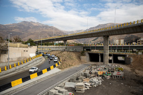 نمایی از بزرگراه شهید صیادشیرازی شمال پیش از افتتاح و بهره برداری