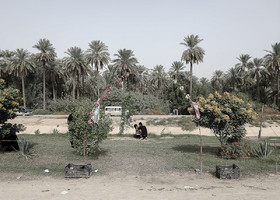 یکی از مسیر‌های بغداد به کربلا که در این ایام مورد استفاده زائرین قرار می‌گیرد.