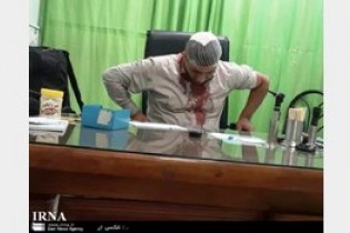 حمله به پزشک مشهدی در درمانگاه + تصویر