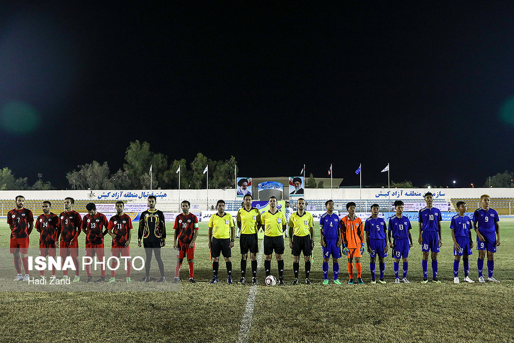 مراسم افتتاحیه اولین دوره مسابقات بین المللی قهرمانی فوتبال هفت نفره جانبازان و معلولین در جزیره کیش