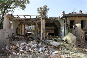 بخشی از خانه‌های تخریب شده در ۲۷ مرداد ۹۷