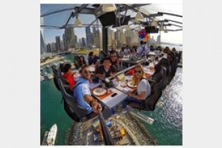 رستوران معلق در آسمان دوبی +تصاویر