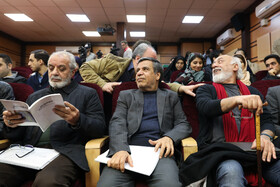 شاهرخ دولکو، محمدعلی حسین‌نژاد و حسن خجسته در نشست اعلام لیست فیلم‌های فجر