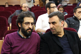 ابراهیم داروغه‌زاده و بهروز شعیبی در نشست اعلام لیست فیلم‌های فجر