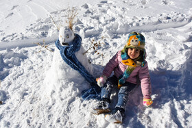 تفریحات مردم بعد از اولین برف زمستانی - سمنان