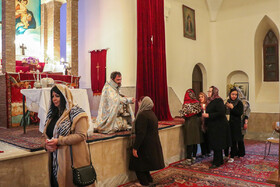 مراسم جشن سال نو مسیحی ارامنه در کلیسای مسروپ مقدس اراک