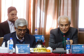 سجادی ( سرپرست تیم ایران در بازیهای اسیایی اندونزی ) در مجمع عمومی کمیته ملی المپیک