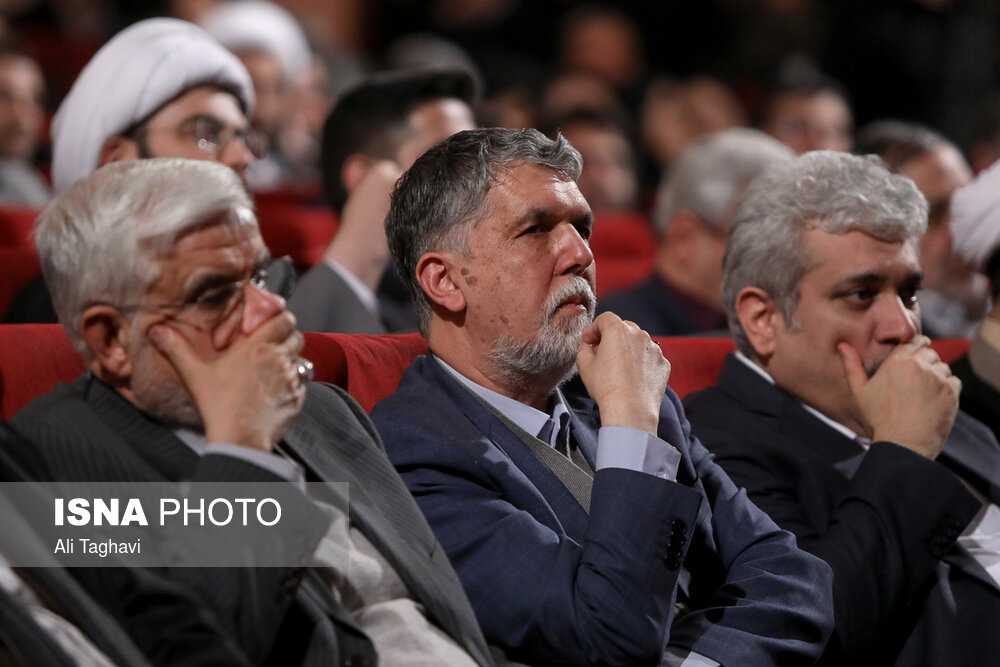 حضور عباس صالحی در مراسم تودیع و معارفه دبیر شورای عالی انقلاب فرهنگی