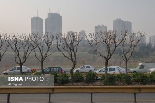 تجمع آلاینده‌ها در هوای تهران طی امروز