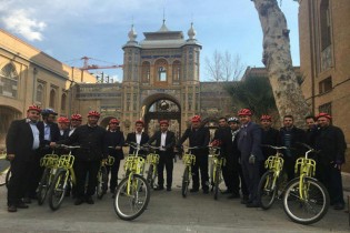 دوچرخه سواری شهرداران کلانشهرها از «بهشت» تا «پاستور»