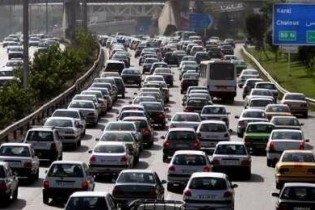 ترافیک سنگین و نیمه‌سنگین در ورودی کلانشهر تهران