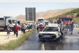 جان باختن راننده زن در حادثه رانندگی تهرانپارس