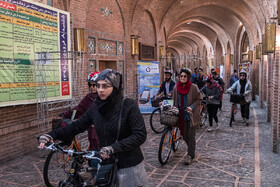 دوچرخه سواری در بافت تاریخی قزوین