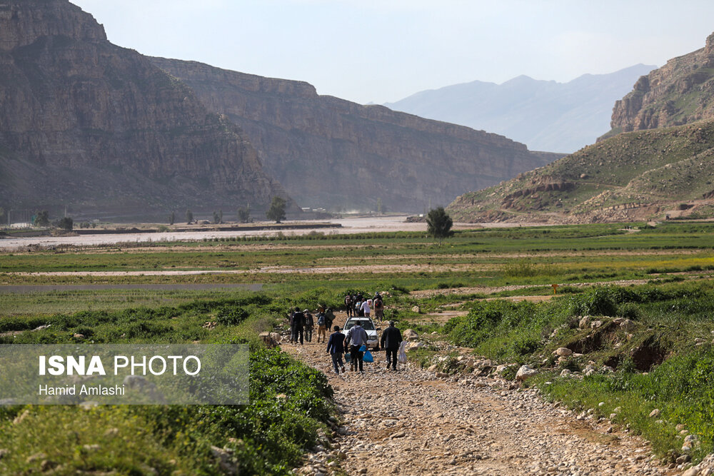 روستاهای خسارت دیده در حومه جاده خرم آباد به پل دختر