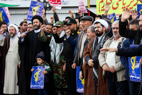 راهپیمایی نمازگزاران جمعه اردبیل در حمایت از سپاه