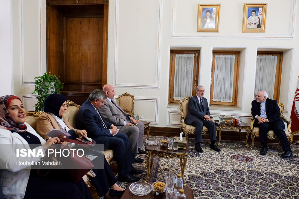 دیدار ظریف با آقای بشیر خلیل الحداد، نایب رئیس مجلس عراق