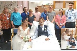 ازدواج مرد سرطانی با زن مورد علاقه اش در بیمارستان