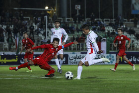 دیدار فوتبال تیم‌های ملی جوانان ایران و قرقیزستان
