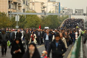 اجتماع مردم تهران در پی اعتراض به حوادث اخیر - محدوده خیابان فردوسی تا چهارراه ولیعصر