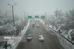 برف و باران در جاده‌های پنج استان/ ترافیک روان در اکثر محورهای مواصلاتی