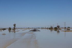 خسارت وارده به مناطق سیل زده «دشتیاری» در استان سیستان و بلوچستان