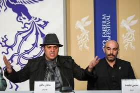 نشست خبری عوامل فیلم سه کام حبس در سی و هشتمین جشنواره فیلم فجر