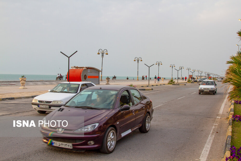 وضعیت  خیابان ساحلی  بوشهر در زمان انتشار ویروس کرونا و تعطیلات نوروز/بوشهر نوروز ۹۹