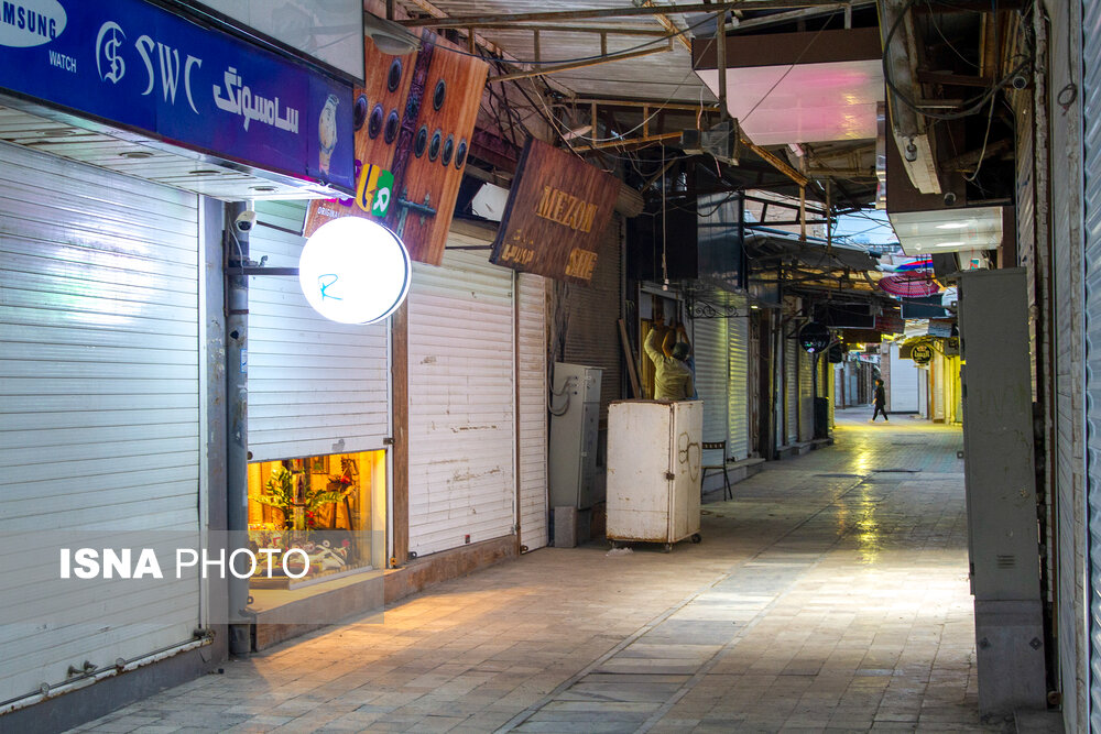 بازار قدیم و صنف ساعت فروش های بوشهر  بعد از بسته شدن بازار جهت عدم انتشار ویروس کرونا/بوشهر نوروز ۹۹