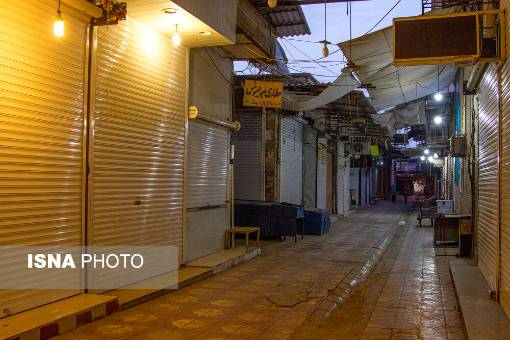 بازار قدیم  بوشهر بعد از بسته شدن بازار جهت عدم انتشار ویروس کرونا/بوشهر نوروز ۹۹