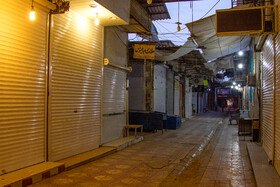 بازار قدیم  بوشهر بعد از بسته شدن بازار جهت عدم انتشار ویروس کرونا/بوشهر نوروز ۹۹
