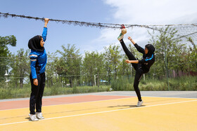 تمرین و آمادگی جسمانی مریم مرادمنش عضو تیم ملی سپک تاکرا در شرایط کرونایی