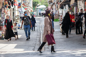 دومین روز طرح ماسک اجباری در اراک- خیابان امام خمینی (ره)